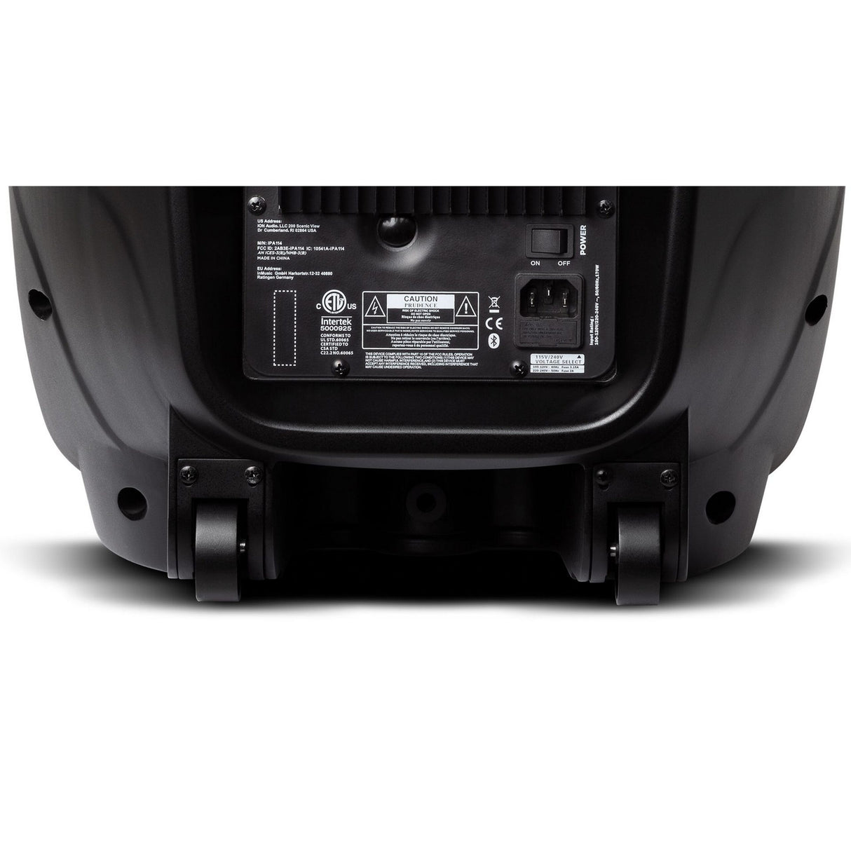 ION Audio Pro Glow 1500 Portable Bluetooth Speaker, Black, PROGLOW1500 