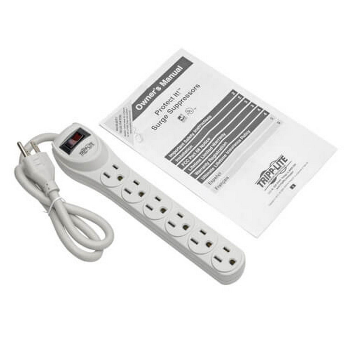 Tripp-Lite TLP602 6-Outlet Home Computer Surge Protector