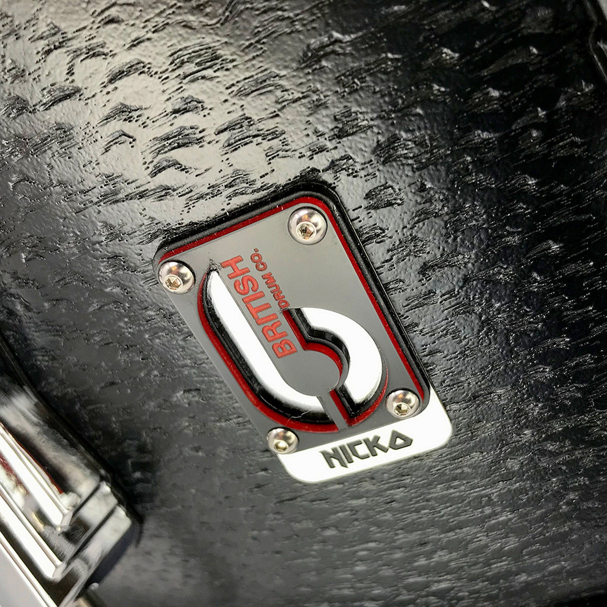 British Drum Co ICA-14-65-SN Icarus Series 14x6.5-Inch Snare Drum, Black Oak Finish