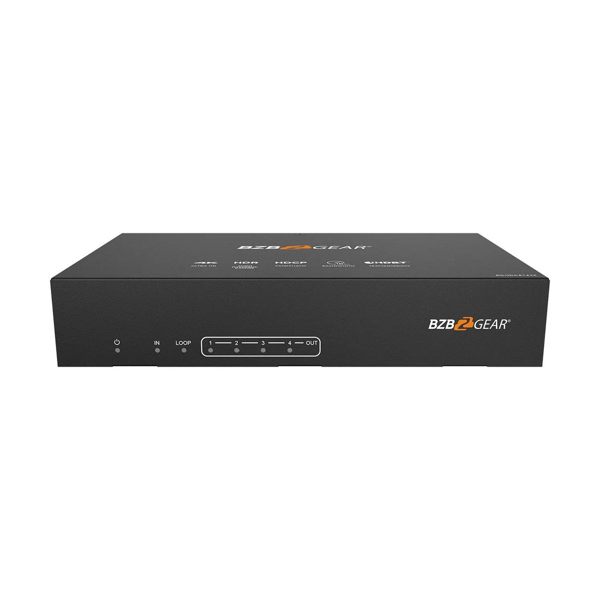 BZBGEAR BG-UDA-E14 1x4 4K UHD 18Gbps HDMI HDBaset Splitter/Distribution Amplifier