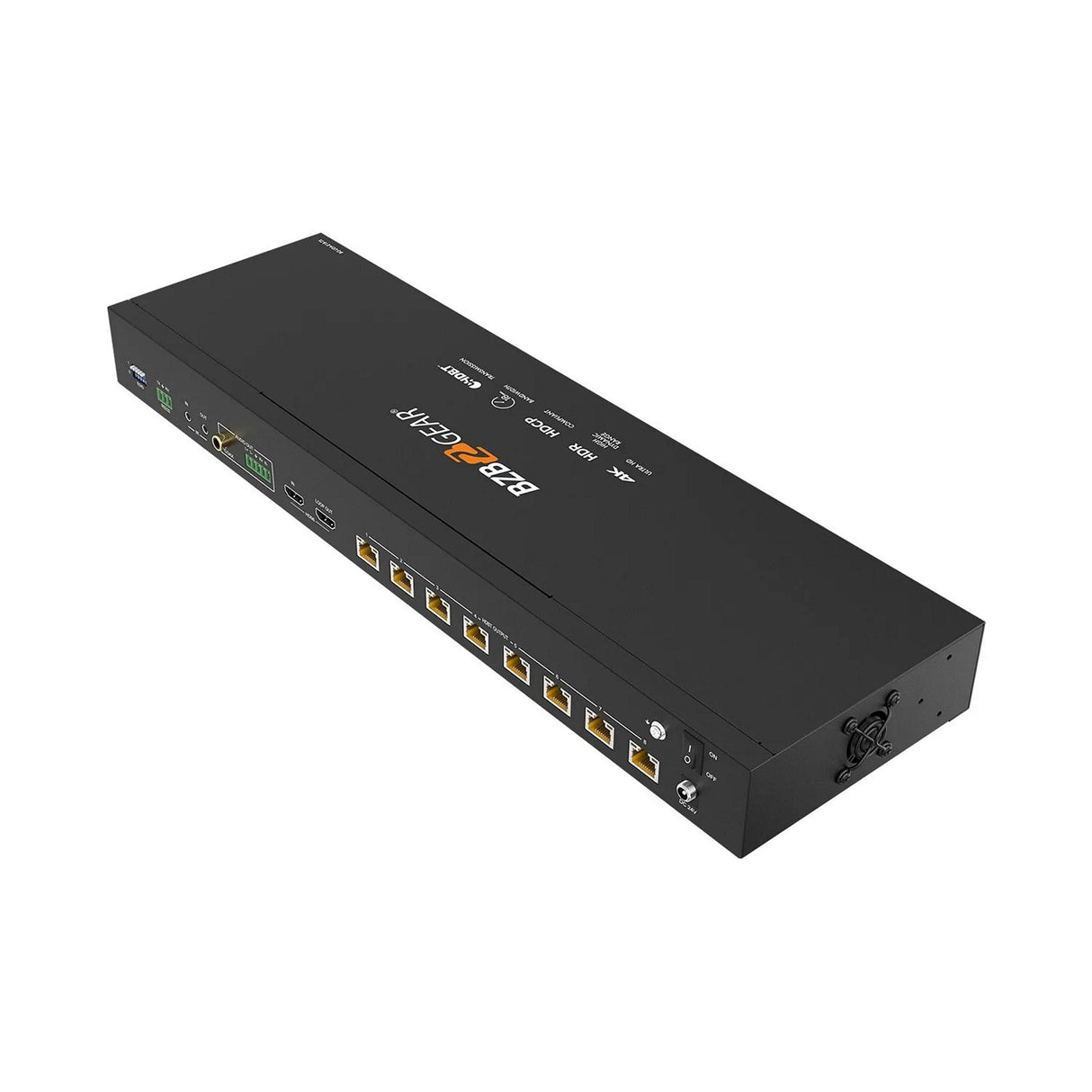 BZBGEAR BG-UDA-E18 1x8 4K UHD 18Gbps HDMI HDBaset Splitter/Distribution Amplifier