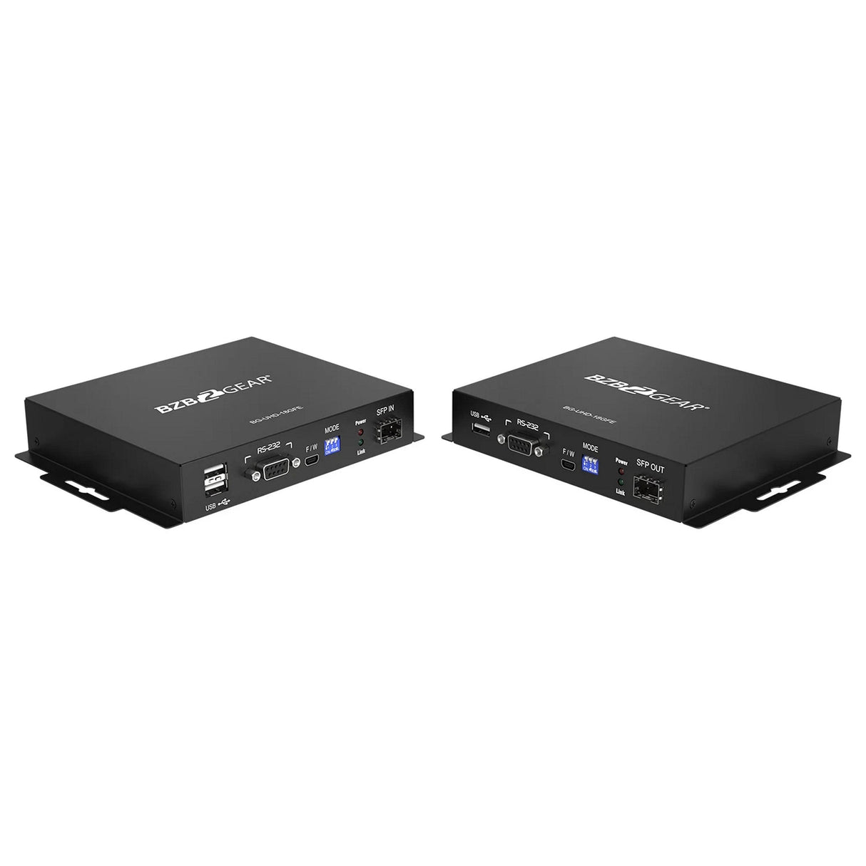 BZBGEAR BG-UHD-18GFE 4K HDMI USB KVM Extender Kit Over Fiber