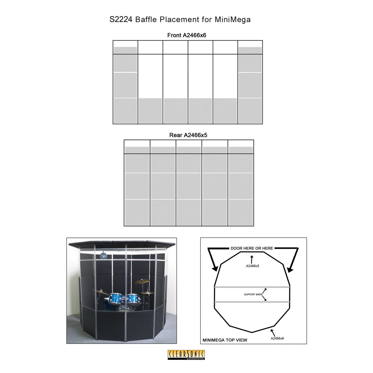 ClearSonic MMP MiniMegaPac Isolation Booth, 60-70% Volume Reduction