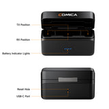 COMICA BooMax 2.4G On-Board Recording Wireless Microphone System
