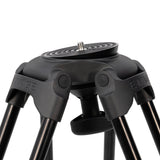 E-Image GA102D-PTZ Aluminum PTZ Tripod with 100mm Flat Base and Dolly