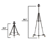 E-Image GA230D-PTZ Aluminum Tripod with Dolly/Geared Column and Quick Release for PTZ Cameras