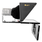 Ikan PT419W-TM-PEDESTAL 19-Inch Widescreen Teleprompter with Talent Monitor, Pedestal, and Dolly Turnkey