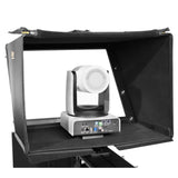 Ikan PT419W-PTZ-NDI-TK Aura 19-Inch POE++ PTZ NDI Teleprompter with Full Encoding/Decoding IP Tally Light and Travel Kit