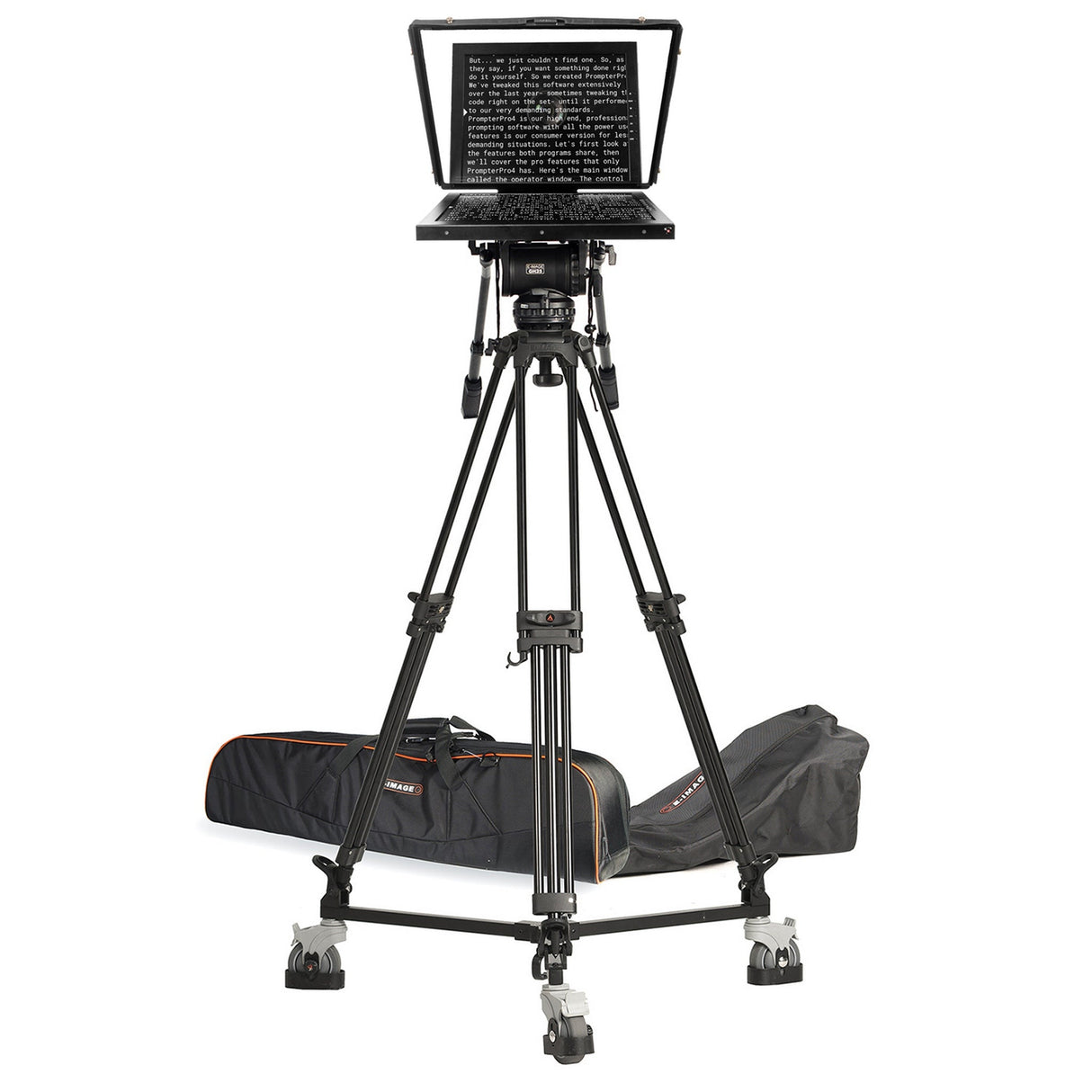 Ikan PT419W-TK-TRIPOD 19-Inch Widescreen Teleprompter, Tripod, Dolly Turnkey, and Travel Kit