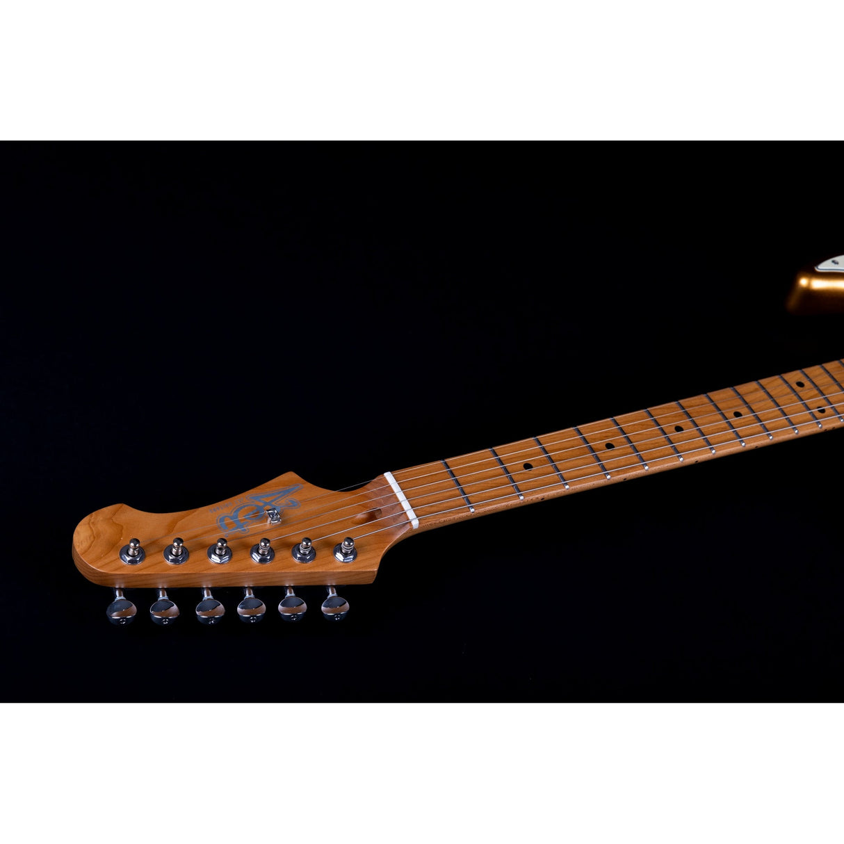 Jet Guitars JS-300 Canadian Roasted Maple Basswood Electric Guitar with SSS Ceramic Pickup, Gold