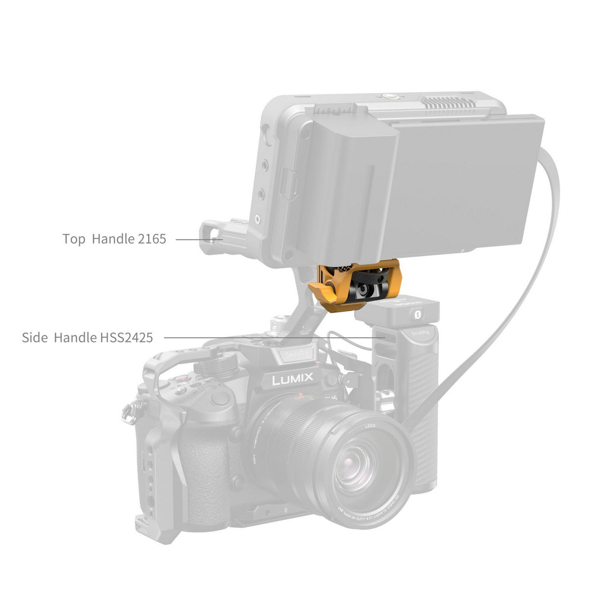SmallRig 5520 Adjustable Monitor Support Compatible with ARRI, BumbleBee Edition