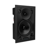 Sonance VX Series 6-Inch Rectangle In-Wall Speaker with White Micro Trim Grille Pair