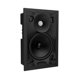 Sonance VX Series 6-Inch Rectangle In-Wall Speaker with White Micro Trim Grille Pair
