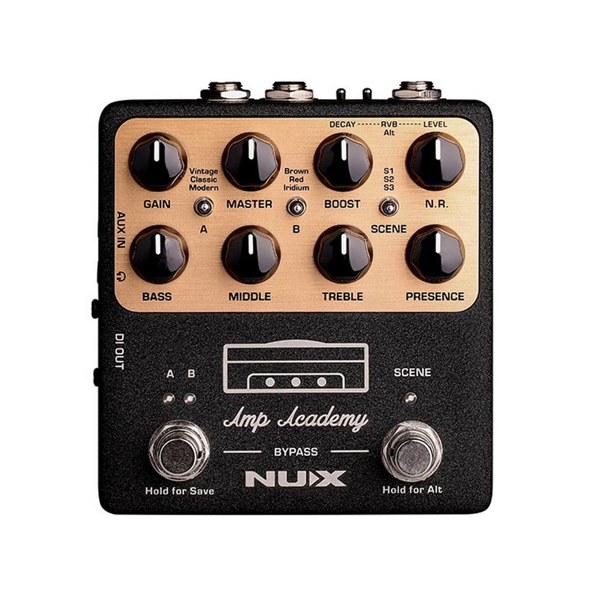 Nux Amp Academy Stomp-Box Amplifier Modeler Pedal