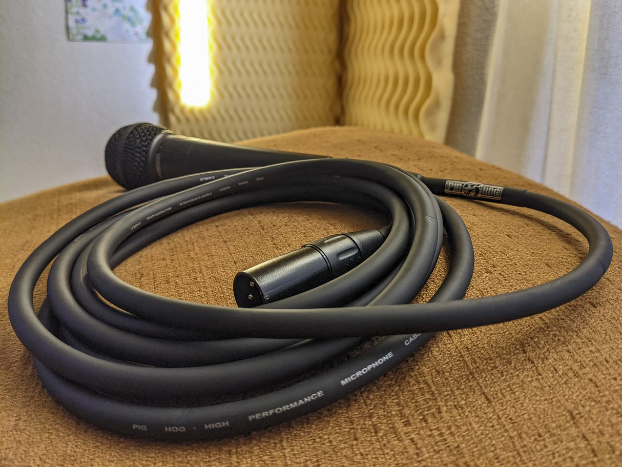 Pig Hog PHM50 8mm Microphone Cable, 50ft XLR