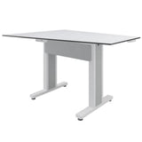 Middle Atlantic TBL-ANG-3P-CH-WW Forum 3 Person Angle Table Counter Height Light Finish 38 Inches
