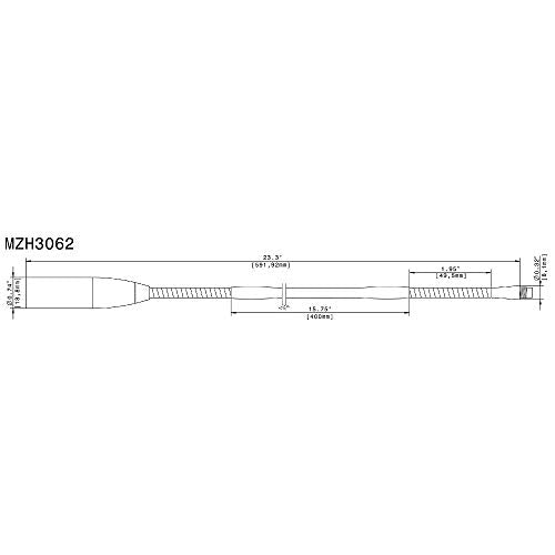 Sennheiser MZH3062 23" Dual Flex Metal Gooseneck for ME34, ME35, and ME36