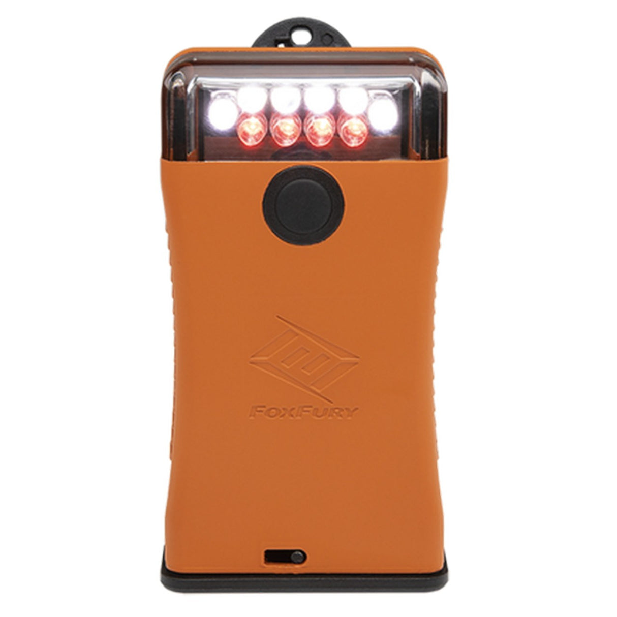 FoxFury 302-004 Scout Clip Light in Orange with White and Red LEDs