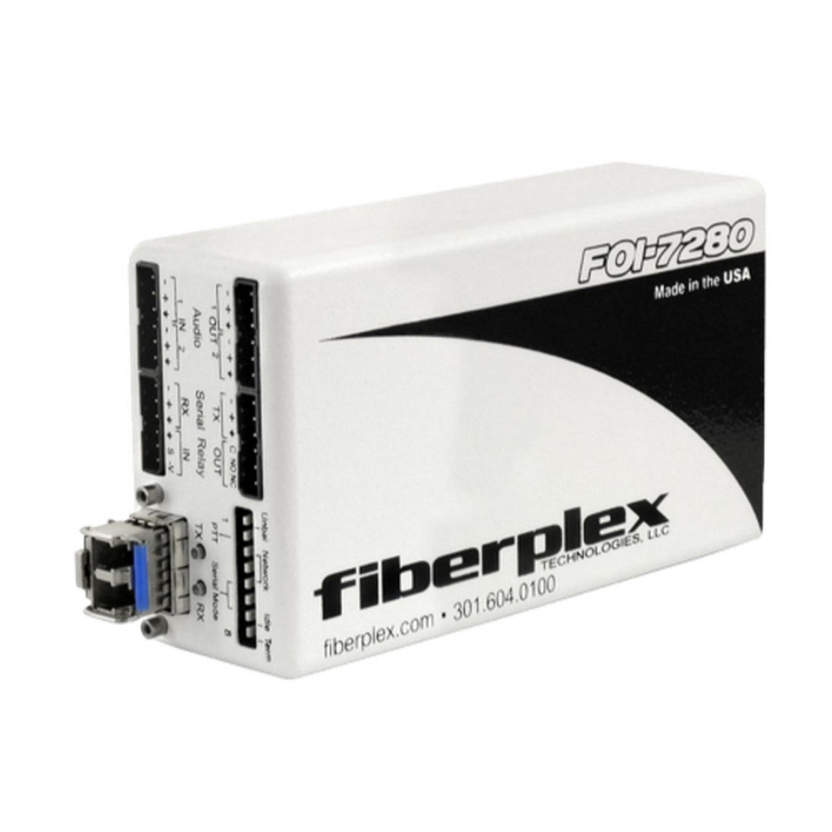 Fiberplex FOI-7280-L22 Line Level Stereo Audio Transceiver