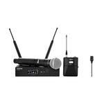 Shure QLXD124/CVL Wireless Bodypack and Handheld Vocal Combo System with CVL-B/C-TQG - G50: 470 - 534 MHz