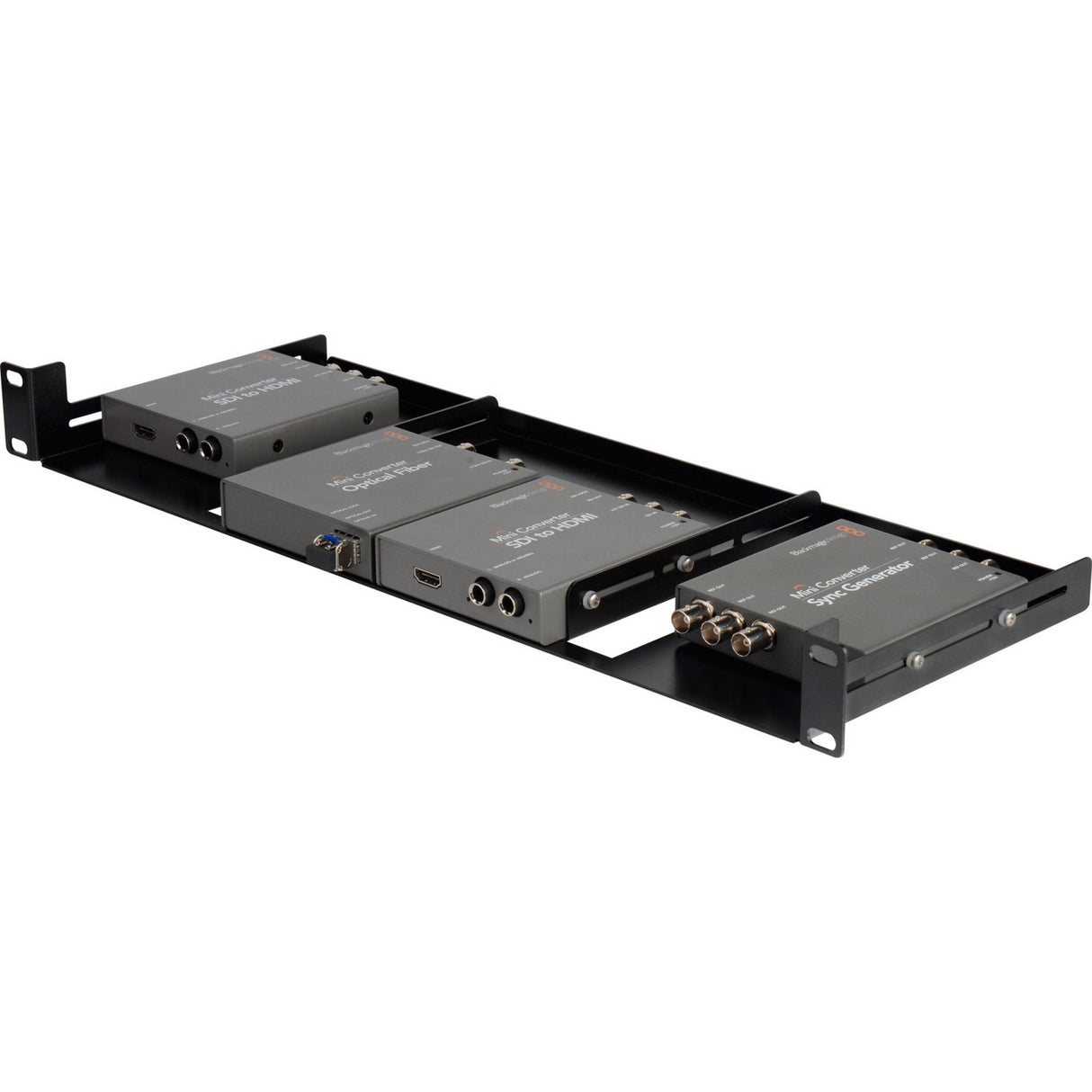 My Custom Shop BLACKRACK-1 Universal Blackmagic Design Mini Converter Rackmount, 1RU