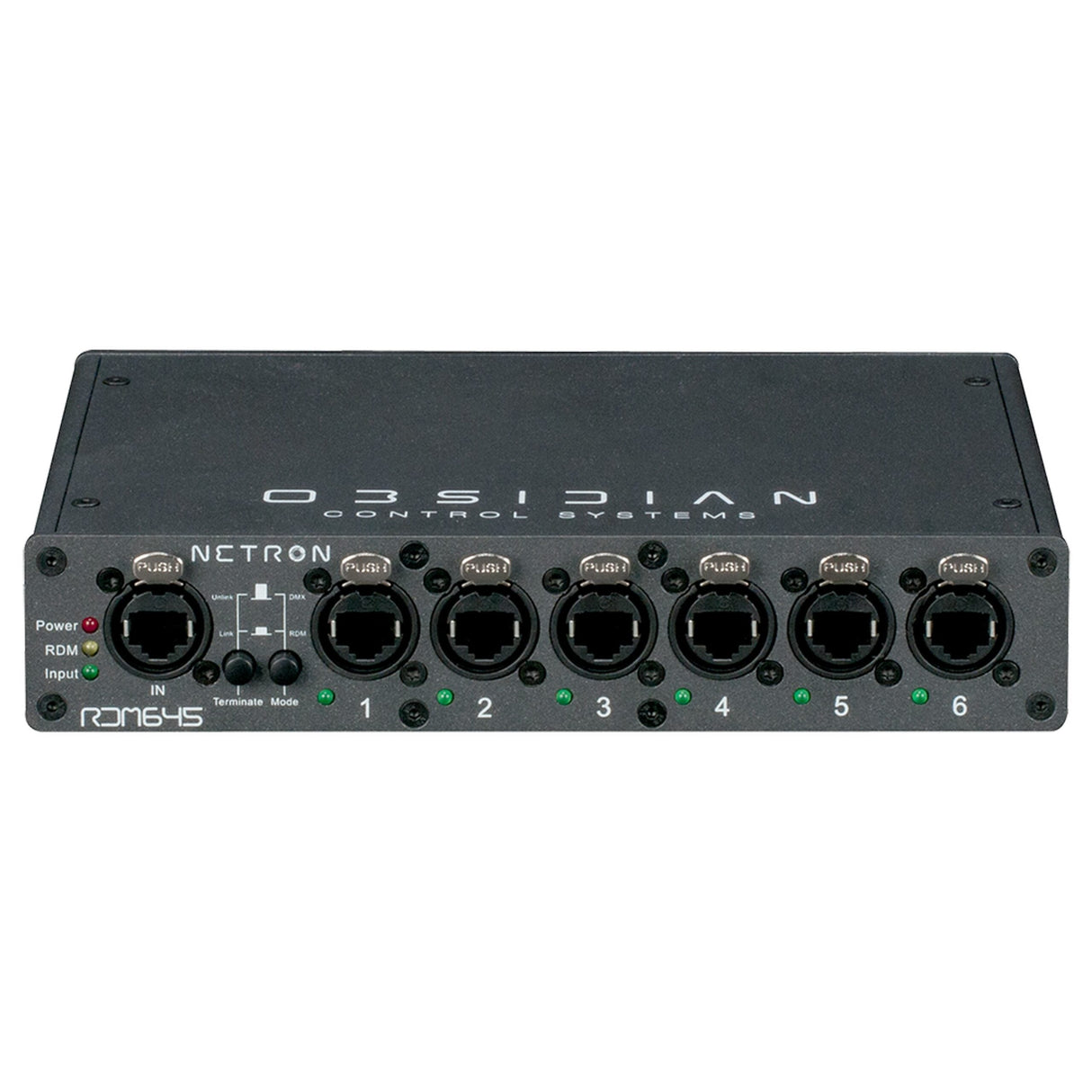 Obsidian Control RDM 645 6 x RJ45 DMX RDM Splitter