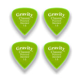 Gravity Picks GCPS15P-4pk Classic Pointed Picks Polished 1.5mm Fluorescent Green 4-Pack - accessories