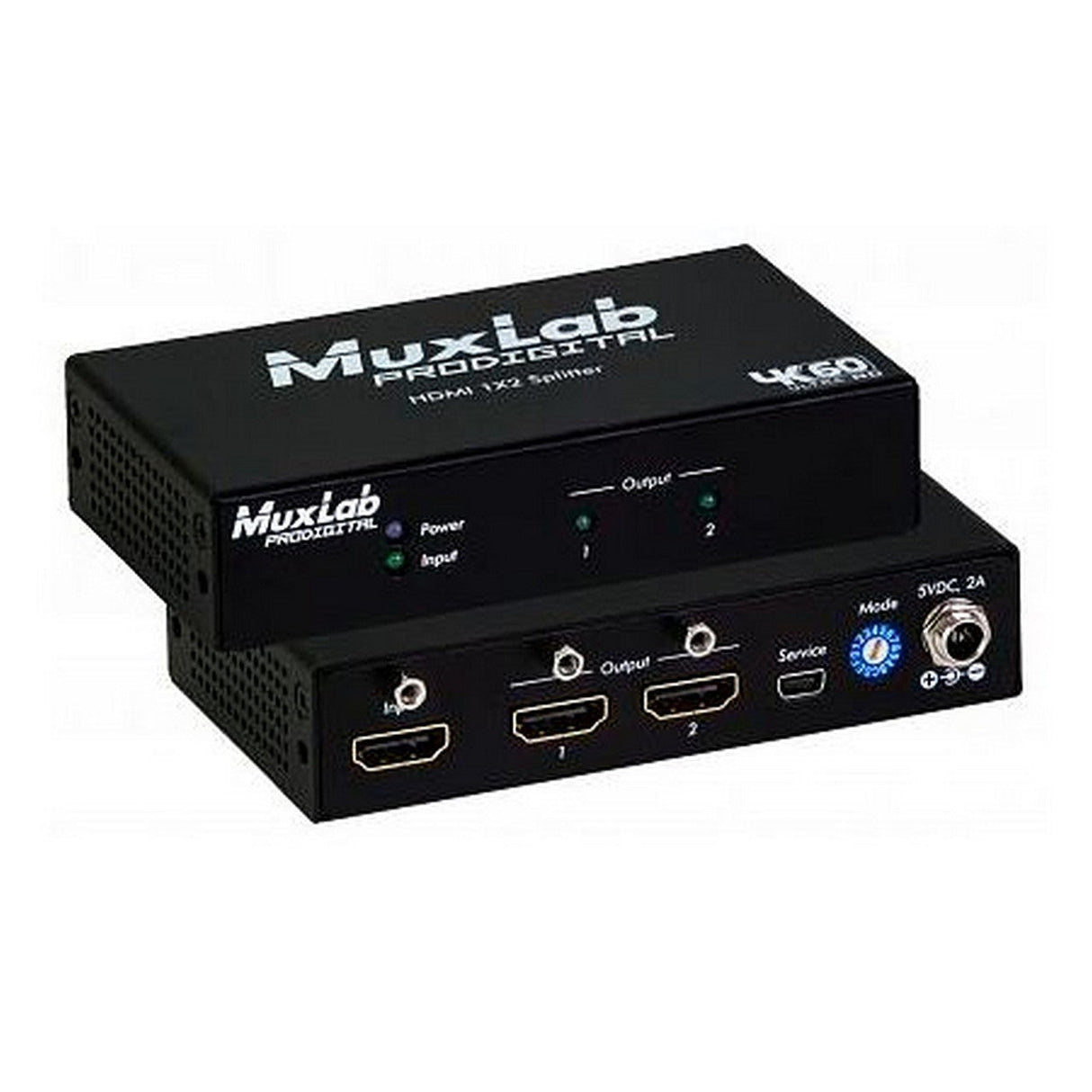 MuxLab 500425 HDMI 1X2 4K60 Splitter