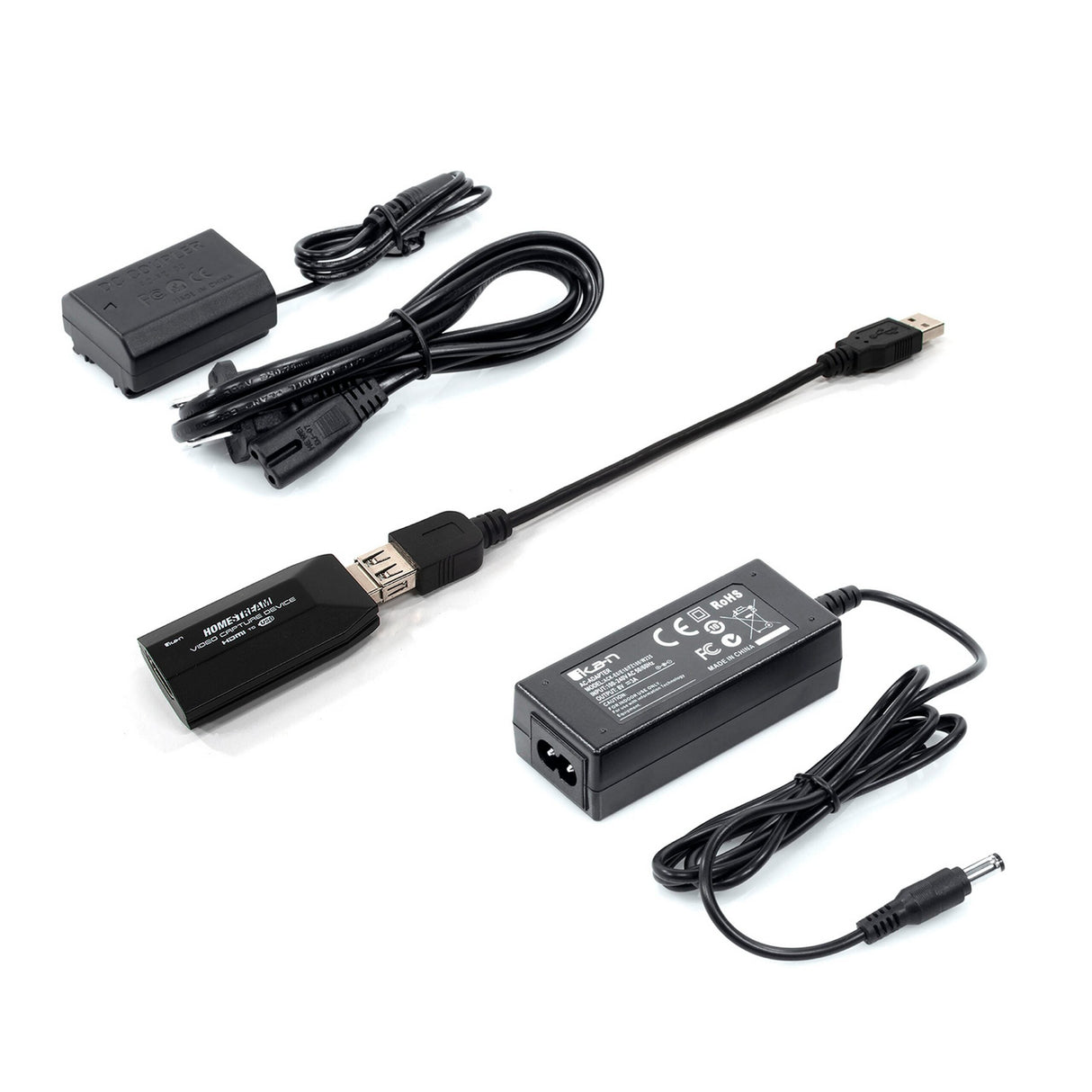 Ikan HS-VCD-2-FZ100 HomeStream HDMI to USB Video Capture Device with STRATUS Dummy Battery