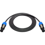 Sescom NSP4-100 Speaker Cable Neutrik 4-Pole speakON to 4-Pole speakON 100 Foot