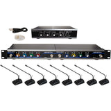 VocoPro USB-Conference-8 Wireless 8-Person Microphone/USB Interface Conferencing System 902-927.2 MHz