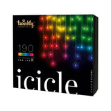Twinkly Icicle 190L 4.3MM Diffuse Flat RGB Lens Light Transparent Wire