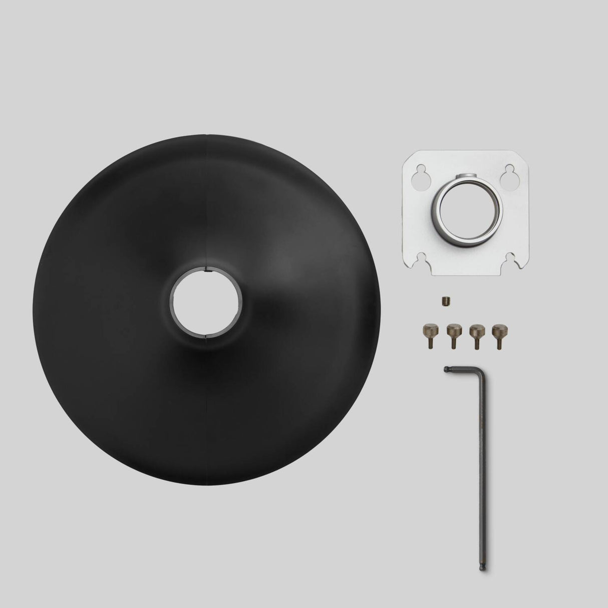Shure MXA901B-R-PM-1.5-V Black Ceiling Array Mic 1.5 in Pole Mount Kit