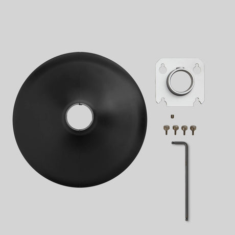 Shure MXA901B-R-PM-1.5-V Black Ceiling Array Mic 1.5 in Pole Mount Kit