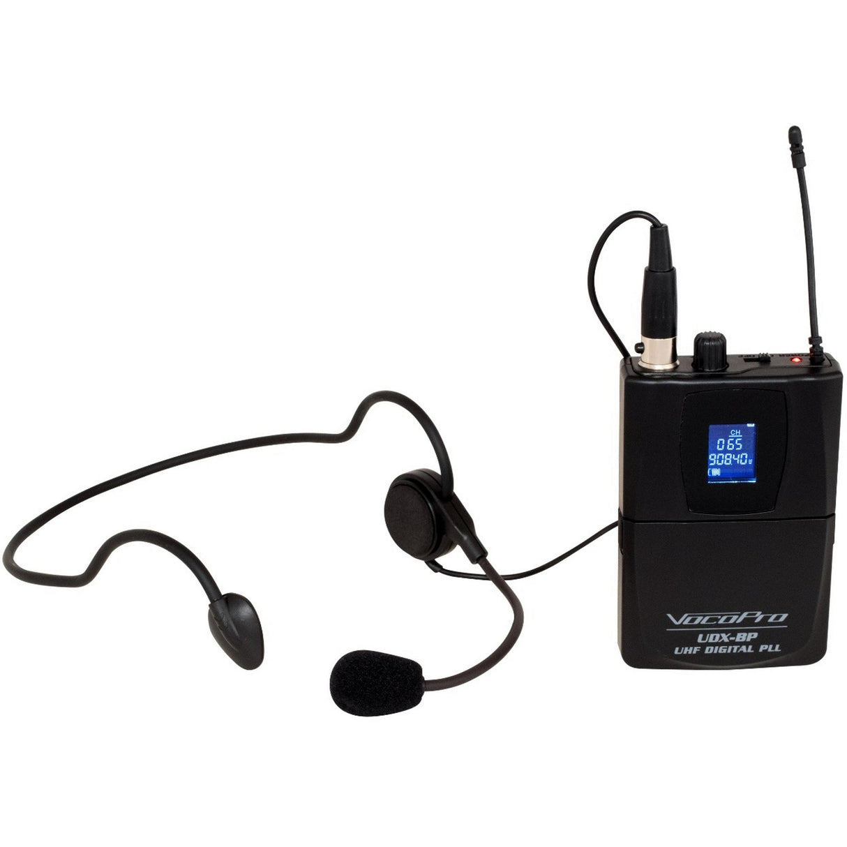 VocoPro UDX-BP Digital PLL Wireless Bodypack Transmitter/Headset Microphone for UDX Systems, 902-927.2 MHz