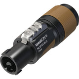 Neutrik NL2FXX-W-S speakON XX Series 2 Pole Cable End Brown