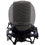 MXL 990 Bundle Pro Grade Condenser Mic Set with SMP-1 integrated metal pop filter shock mount and 20 ft balanced XLR cable