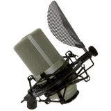 MXL 990 Bundle Pro Grade Condenser Mic Set with SMP-1 integrated metal pop filter shock mount and 20 ft balanced XLR cable