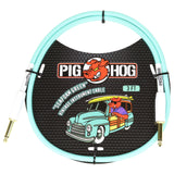 Pig Hog PCH3SG ’Seafoam Green’ 3ft Right Angled Patch Cables
