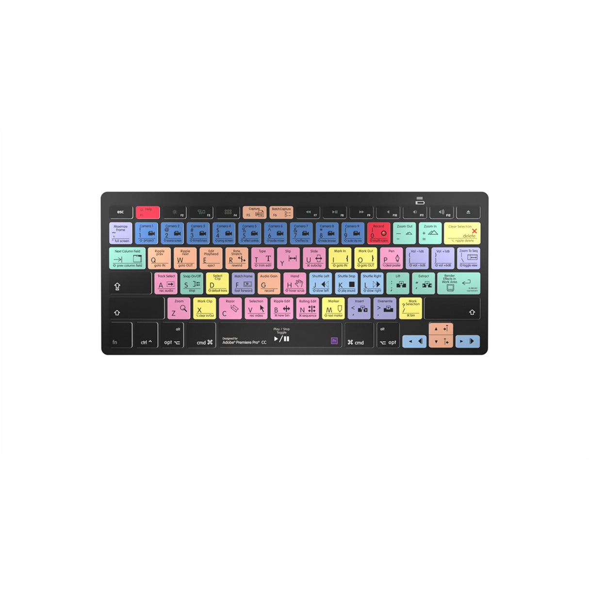 Logickeyboard Premiere Pro CC Mini Bluetooth Mac Shortcut Keyboard