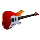 JET Guitars JS 600 TRS HSS Mahogany Body Electric Guitar with Flamed Top Mixed Ebony Fretboard - guitar