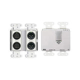 RDL DD-BN22 Wall-Mounted Bi-Directional Mic/Line Dante Interface 2 x 2 White
