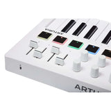 Arturia MiniLab 3 25-Note Compact MIDI Keyboard and Pad Controller, White (Used)