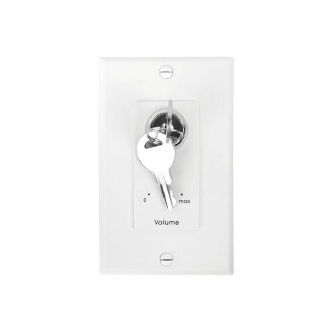 Lowell KL100-DW One-Gang Decorator Wall Plate with Key Switch White