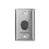 Lowell CS6-SS 6-Source Program Selector Switch Stainless Steel Single Unit