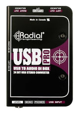 Radial USB-PRO Stereo USB Laptop Direct Injection Box