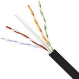 Genesis Cat 6 Plus 23G Riser Cable 1000 Foot Reel In Box Black