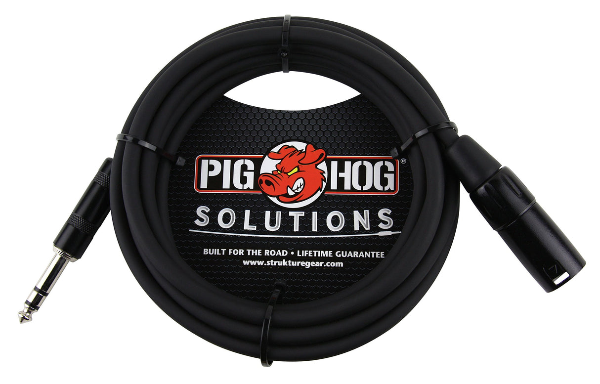 Pig Hog PX-TMXM25 25-Foot TRS (M)-XLR (M) Balanced Cable