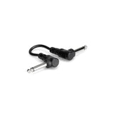 Hosa CFS-112 Molded Right-Angle to Same Guitar Patch Cable 1 Foot - accessories