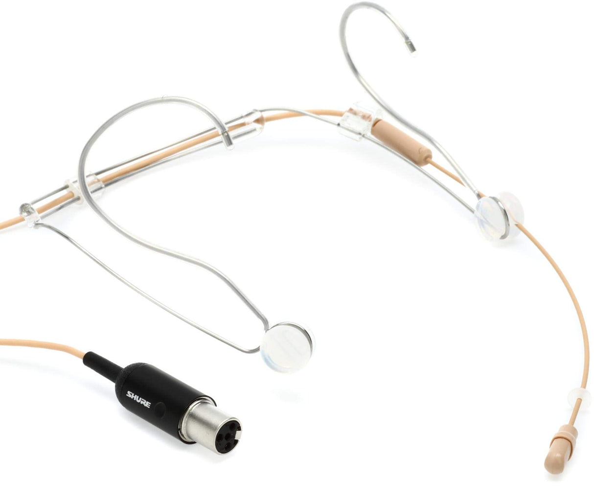 Shure DH5T/O-MTQG DuraPlex Omnidirectional Headset Microphone, Tan, MTQG Connector